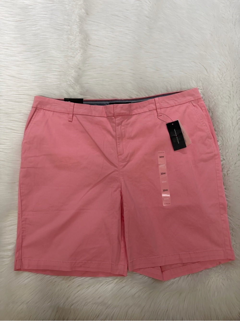 Tommy Hilfiger Hollywood Pink Chino Shorts Sz 20W